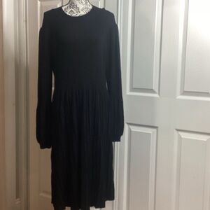 Draper James Classic Black Long Sleeve Dress Sweater XXL